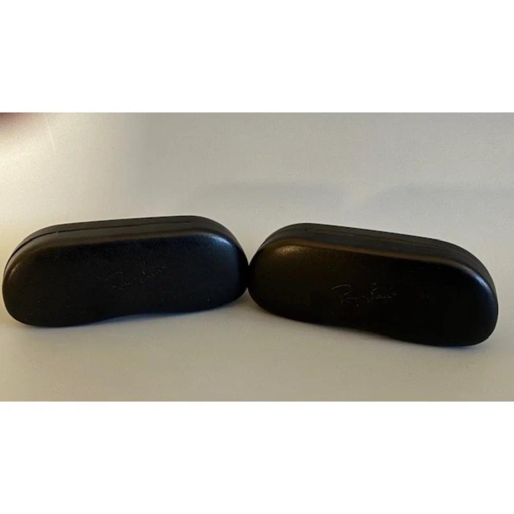 Lot of 2 Ray-Ban Black Hard Eyeglasses/Sunglasses Clamshell Cases